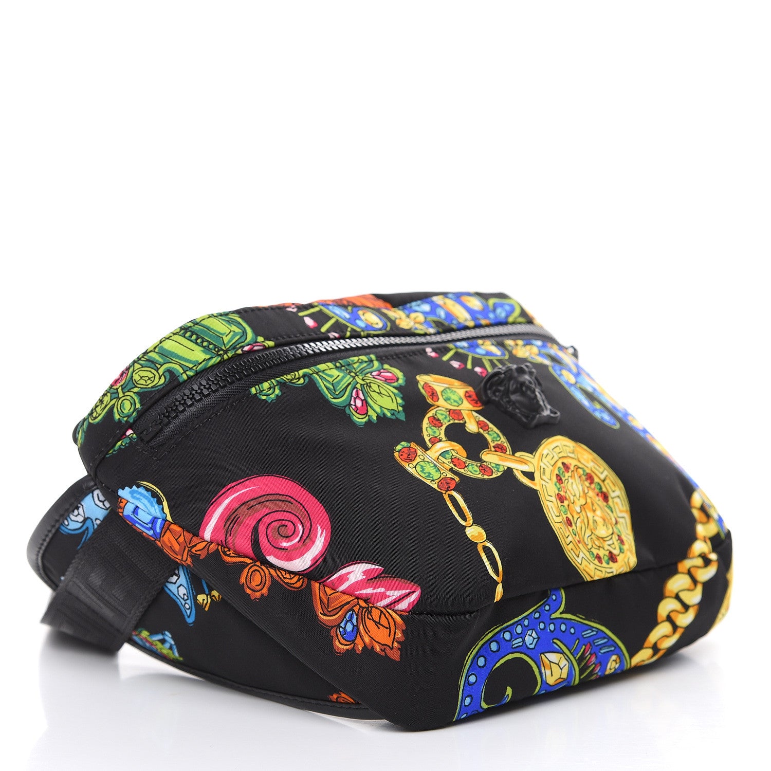 Versace Nylon Marsupio St Catene Medusa Belt Bag Black Multicolor 3 of 9
