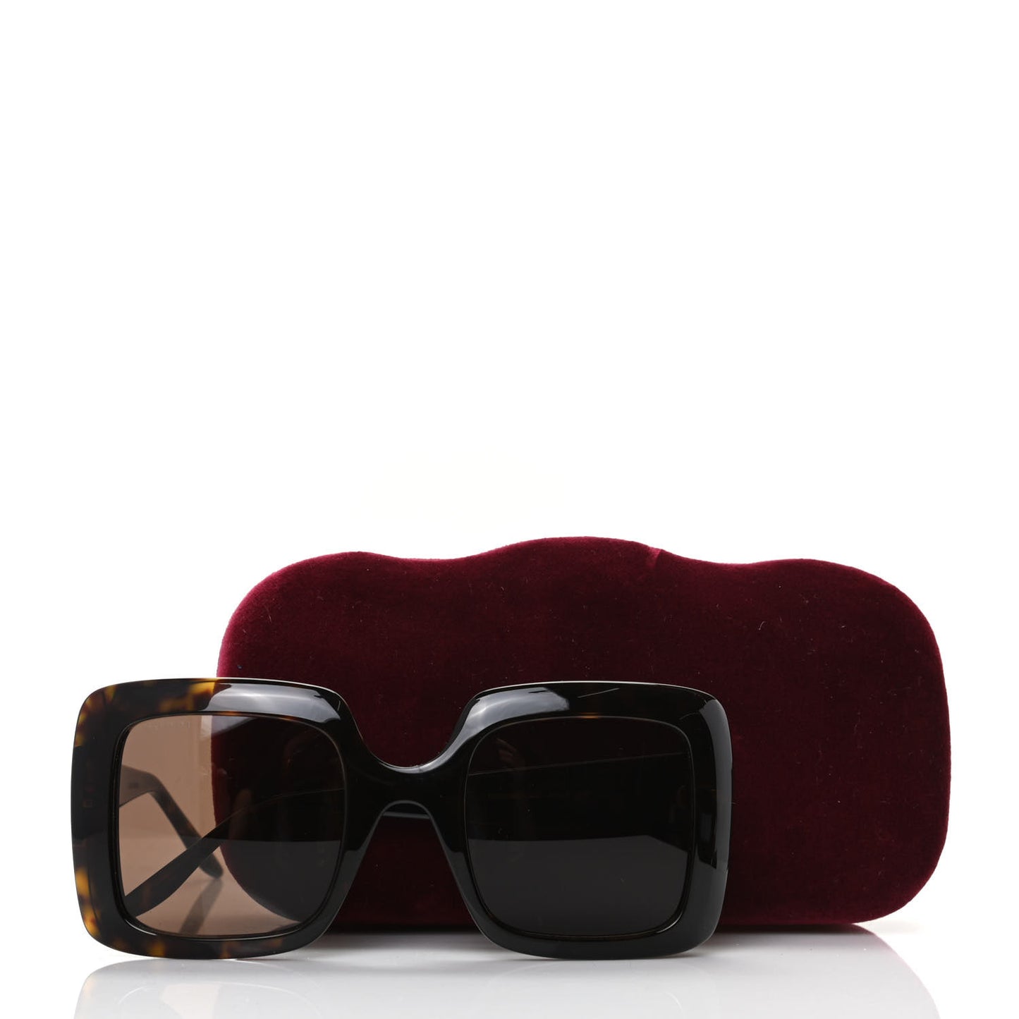 Acetate Square Frame Sunglasses GG0896S Tortoise