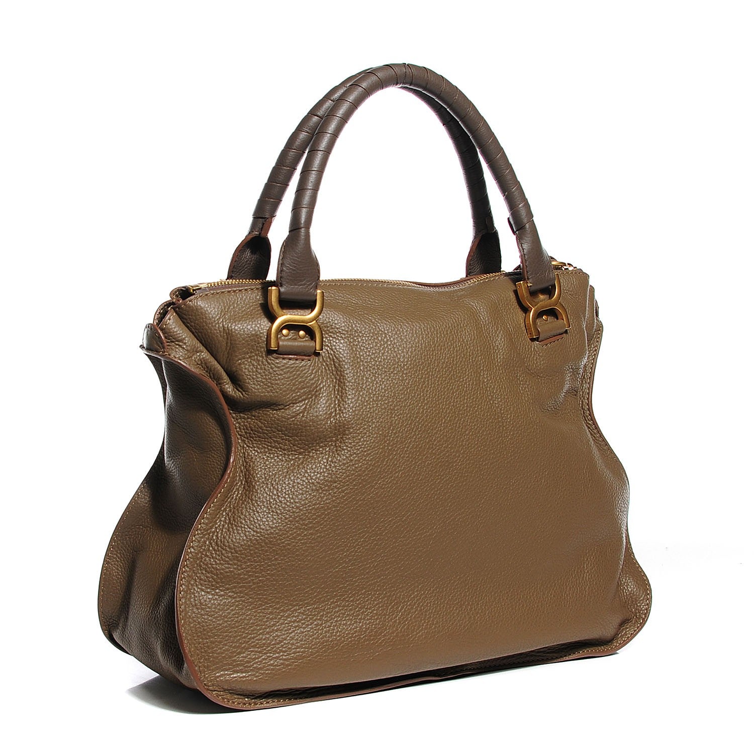 Chloe Calfskin Large Marcie Satchel Anchor Grey 3 of 10