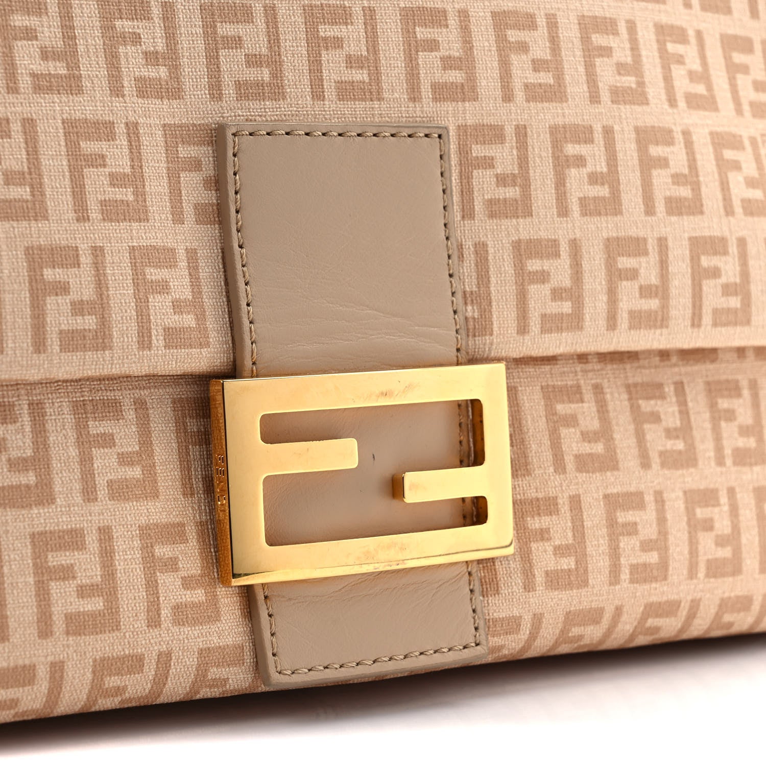 Fendi Zucchino Vitello Mama Baguette Beige Tortora 10 of 10