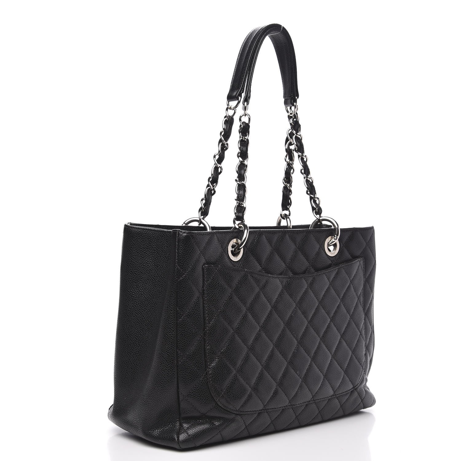 Chanel Caviar Quilted Grand Shopping Tote GST Black 3 of 17