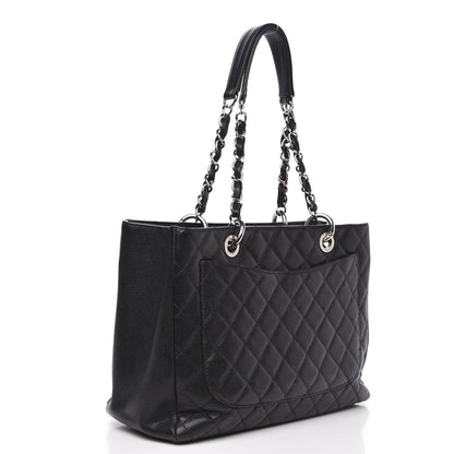 Chanel Caviar Quilted Grand Shopping Tote GST Black 3 of 17