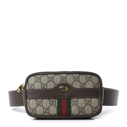Gucci GG Supreme Monogram Ophidia Belted iPhone Case 85 34 Dark Brown 1 of 11