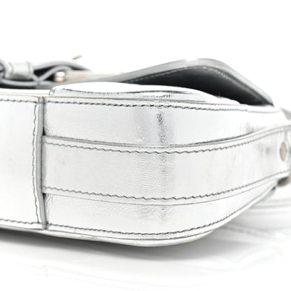 Balenciaga Smooth Metallic Calfskin Small Lindsay Shoulder Bag Silver 7 of 11