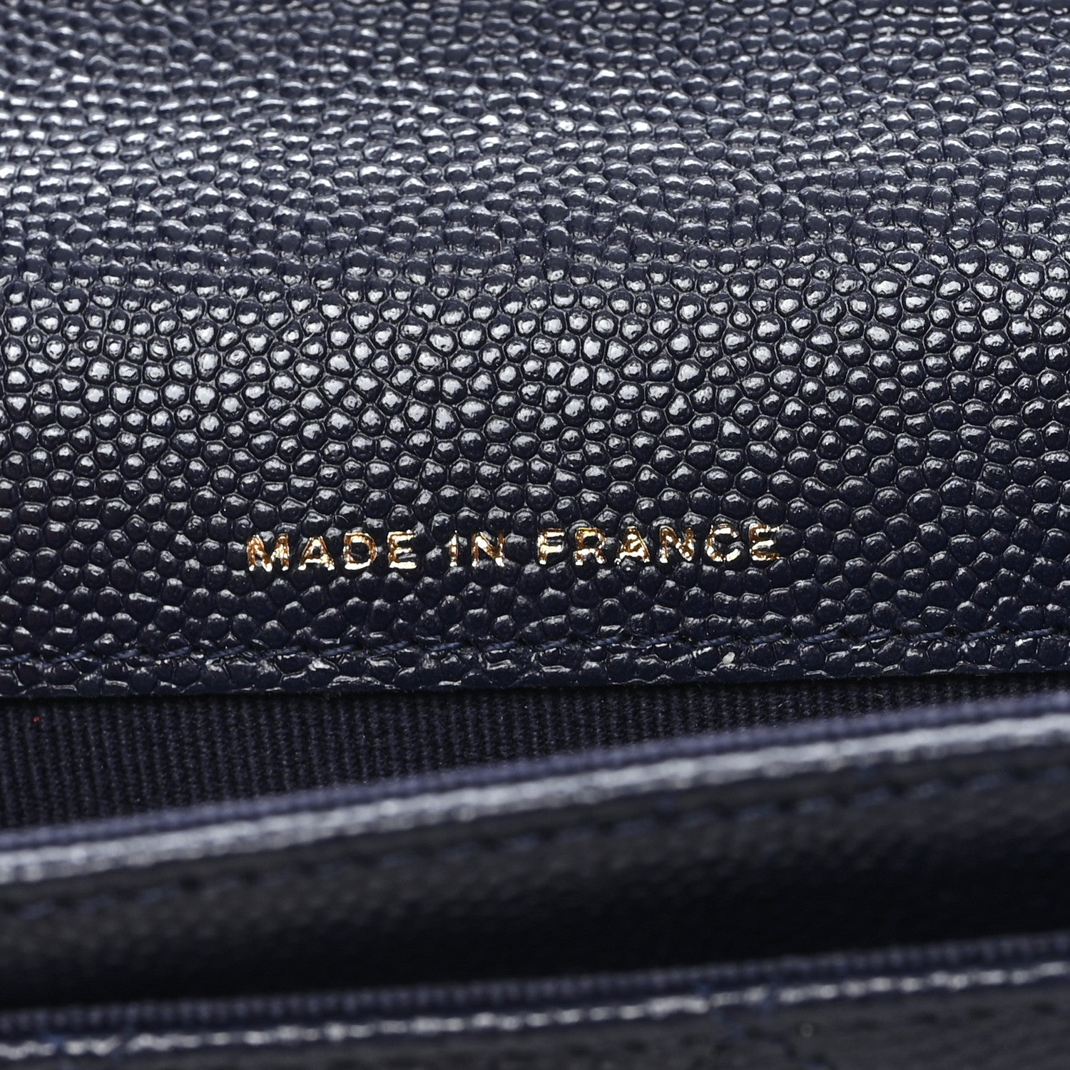 Chanel Caviar Quilted Flap Card Holder Navy Blue 7 of 8