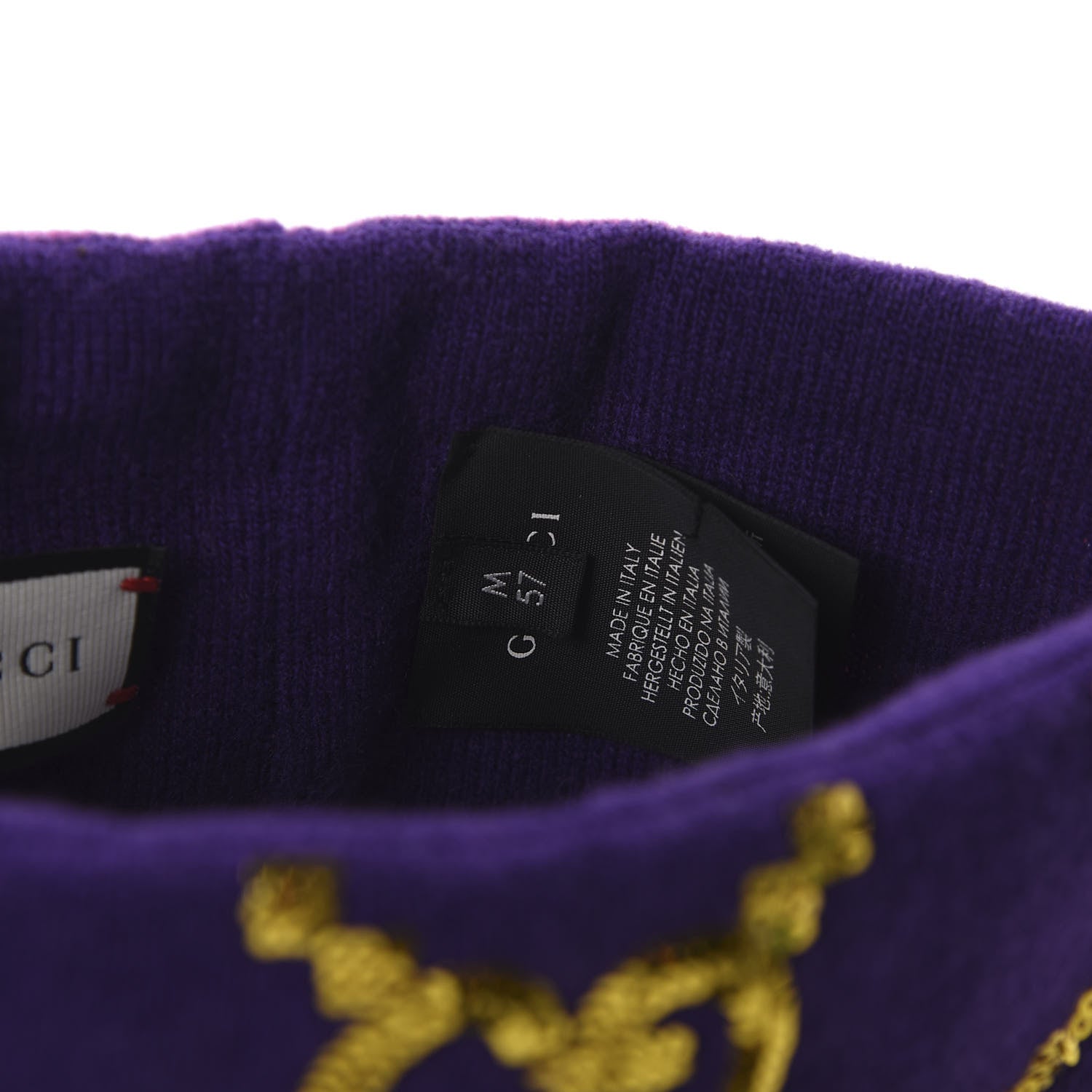 Gucci Cotton GG Sequin Monogram Headband M Purple 5 of 7