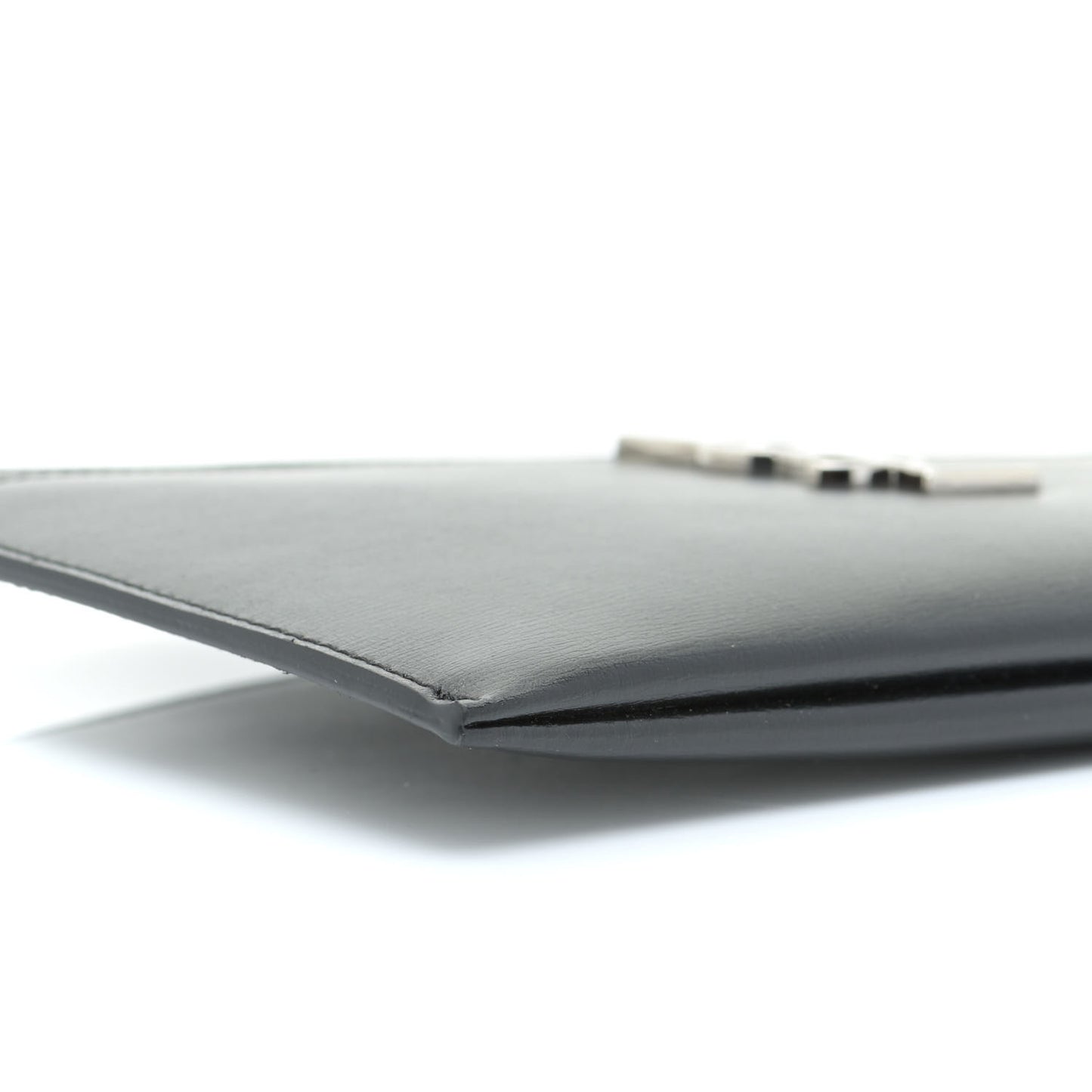 Smooth Calfskin Monogram Bill Pouch Black
