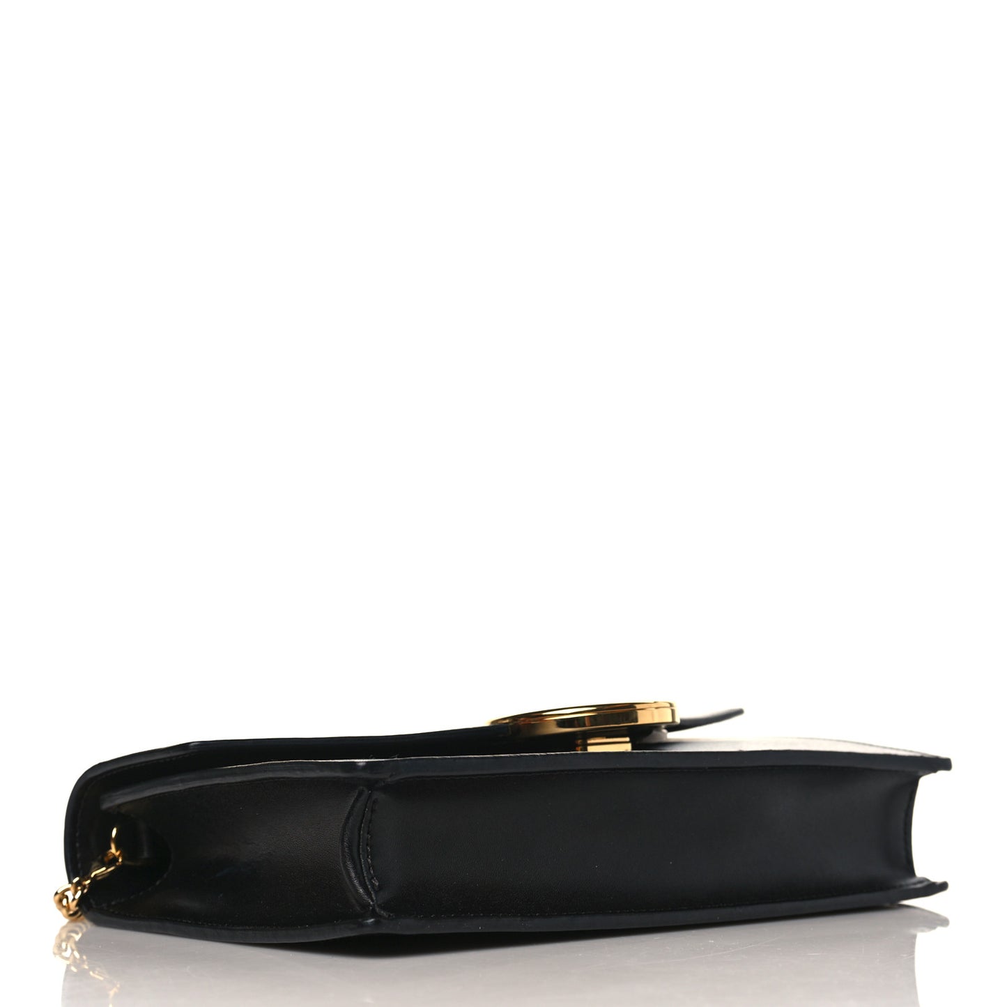 Vitello Liberty Lucido F is Fendi Medium Envelope Wallet on Chain Black