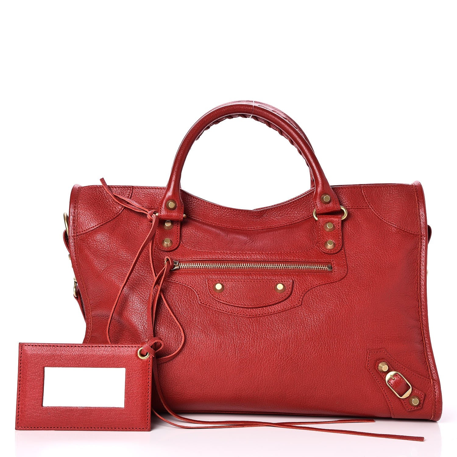 Balenciaga Sugar Goatskin Classic Gold Hardware City Rouge Rouge Coquelicot 1 of 7