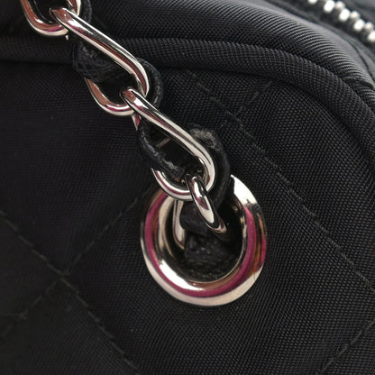Prada Nylon Tessuto Impuntu Quilted Shoulder Bag Black 11 of 12