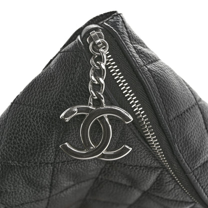 Chanel Grained Calfskin Quilted Waist Belt Bag Black 12 of 12