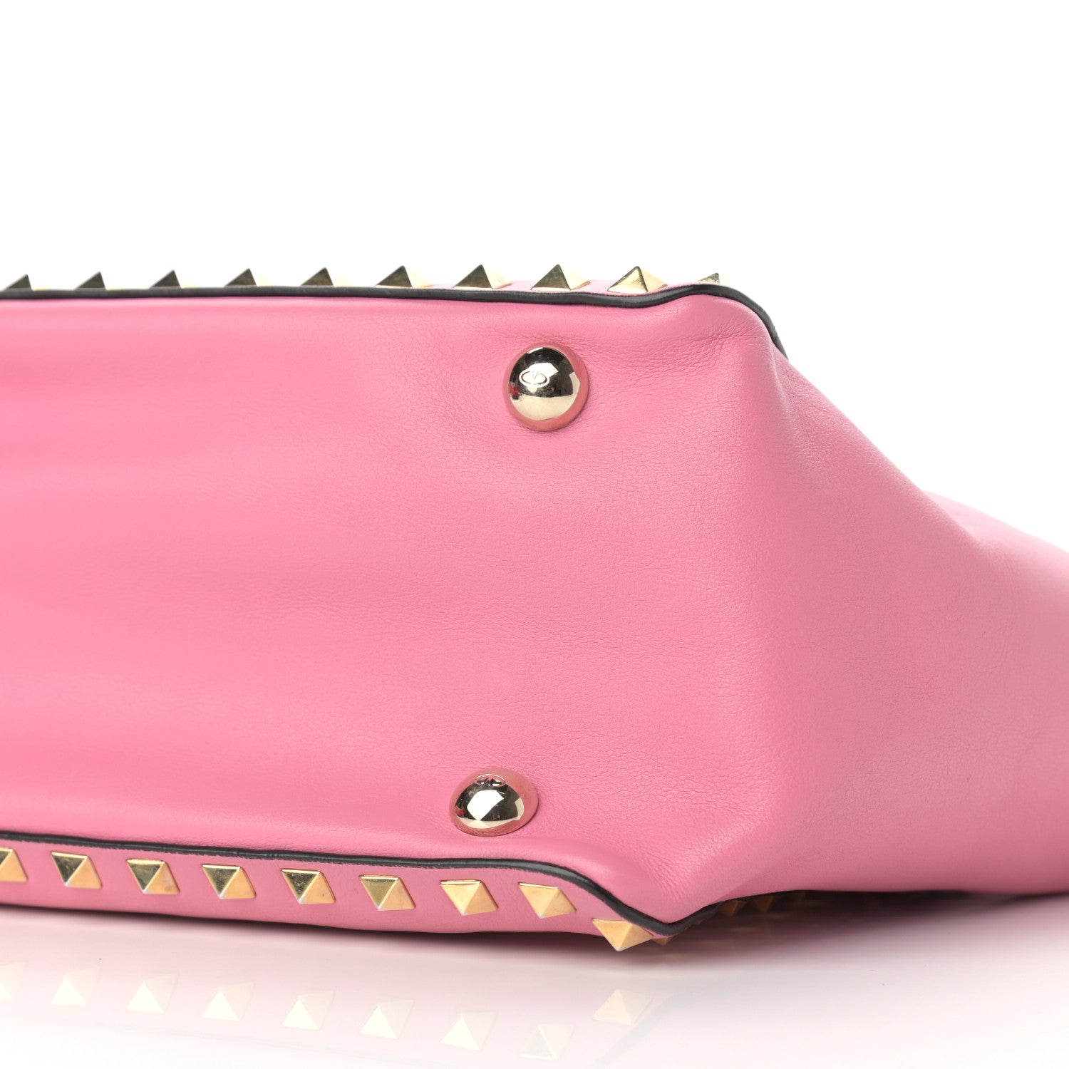 Valentino Garavani Vitello Small Rockstud Tote Ninphea 8 of 10