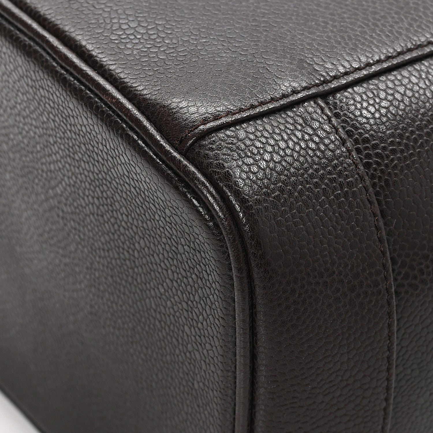 Chanel Caviar Vanity Cosmetic Case Brown 13 of 13