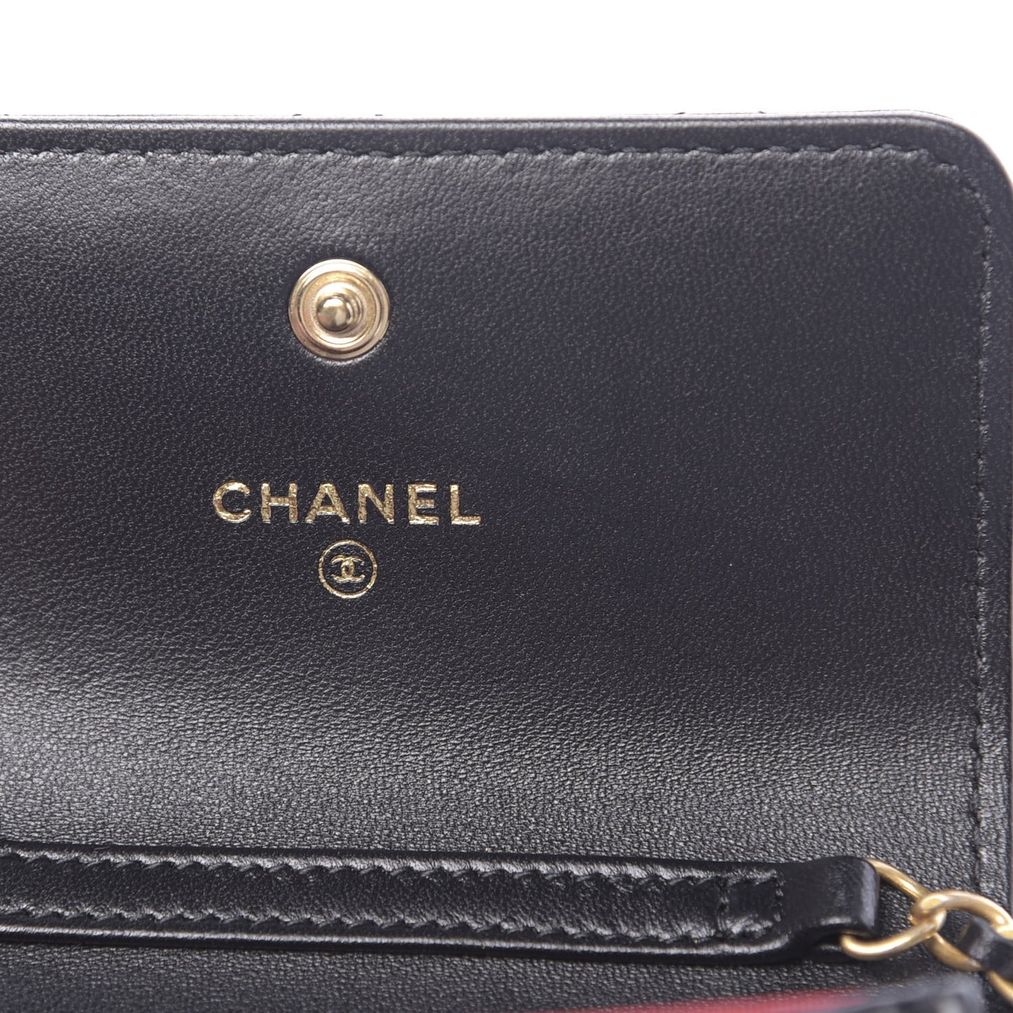 Lambskin Quilted Romance Clutch With Chain Black