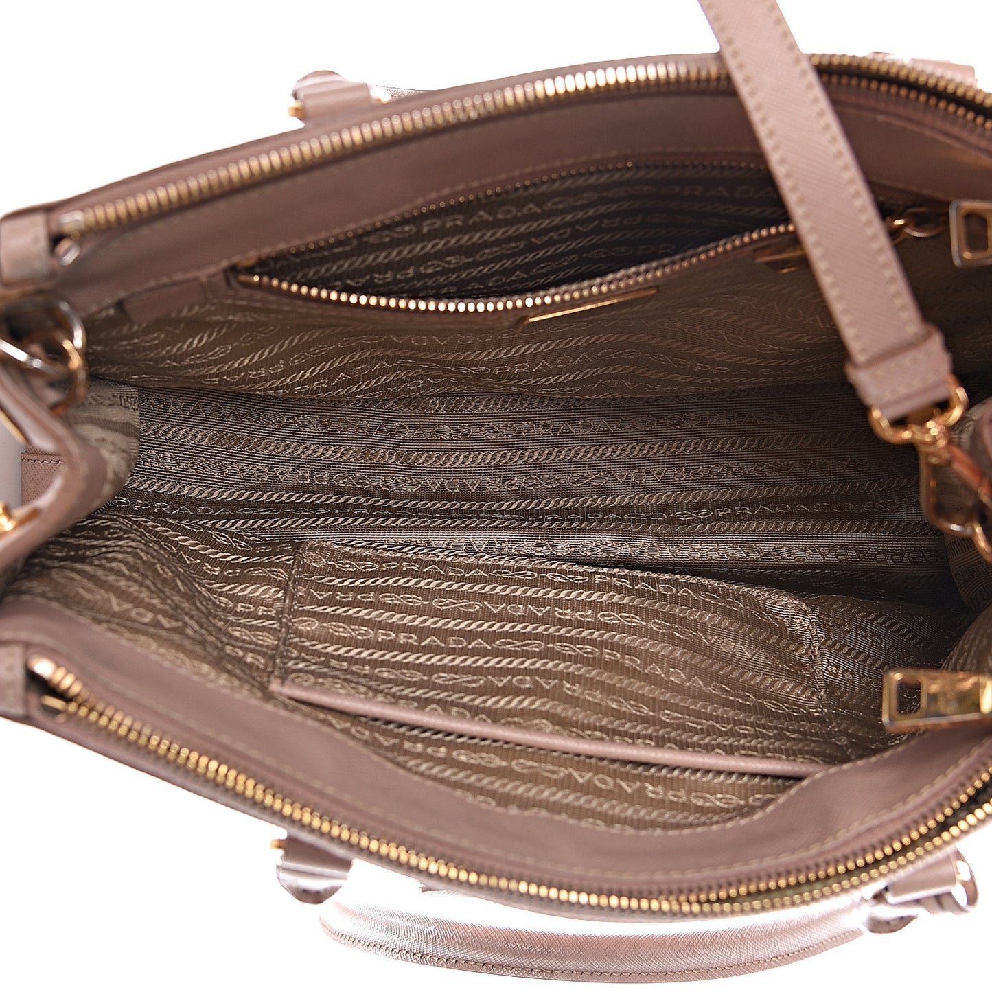Saffiano Small Galleria Double Zip Tote Cammeo