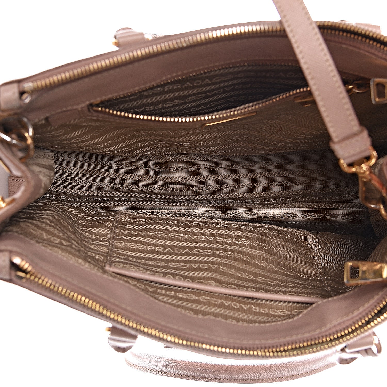 Prada Saffiano Small Galleria Double Zip Tote Cammeo 6 of 17