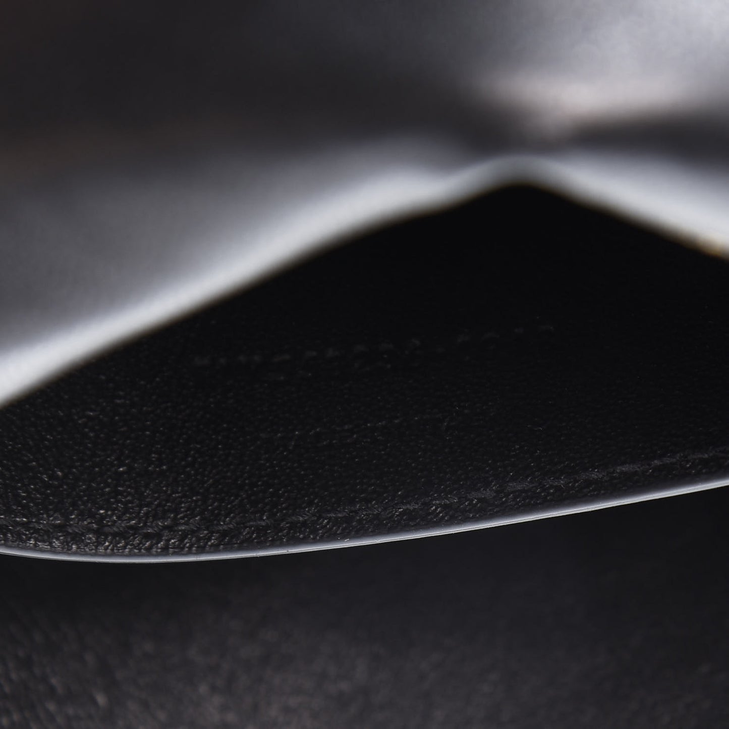 Calfskin Crocodile Embossed Envelope Belt Bag Black
