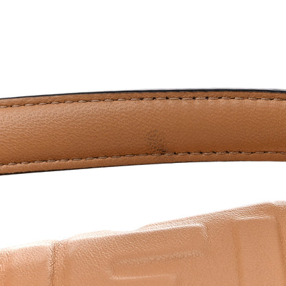 Fendi Nappa FF 1974 Embossed Baguette Miele Scuro 11 of 13