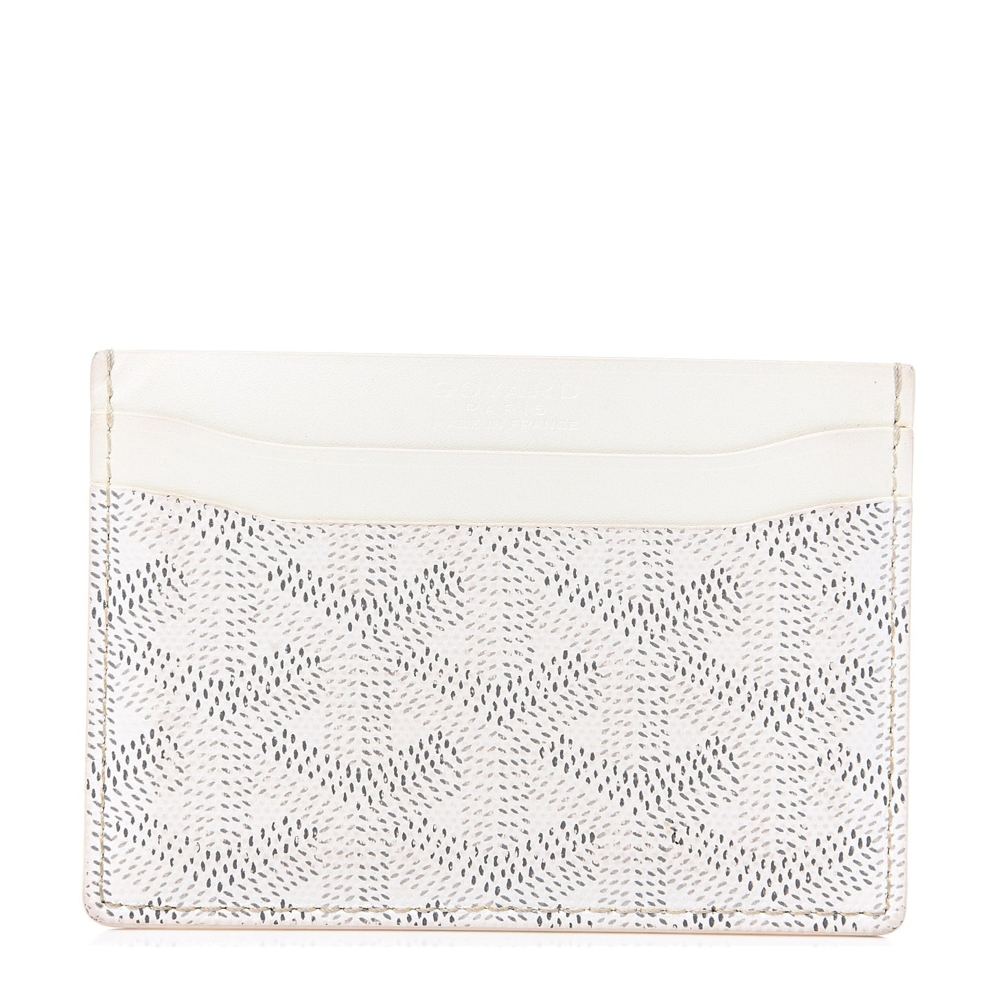 Goyardine Saint Sulpice Card Holder White