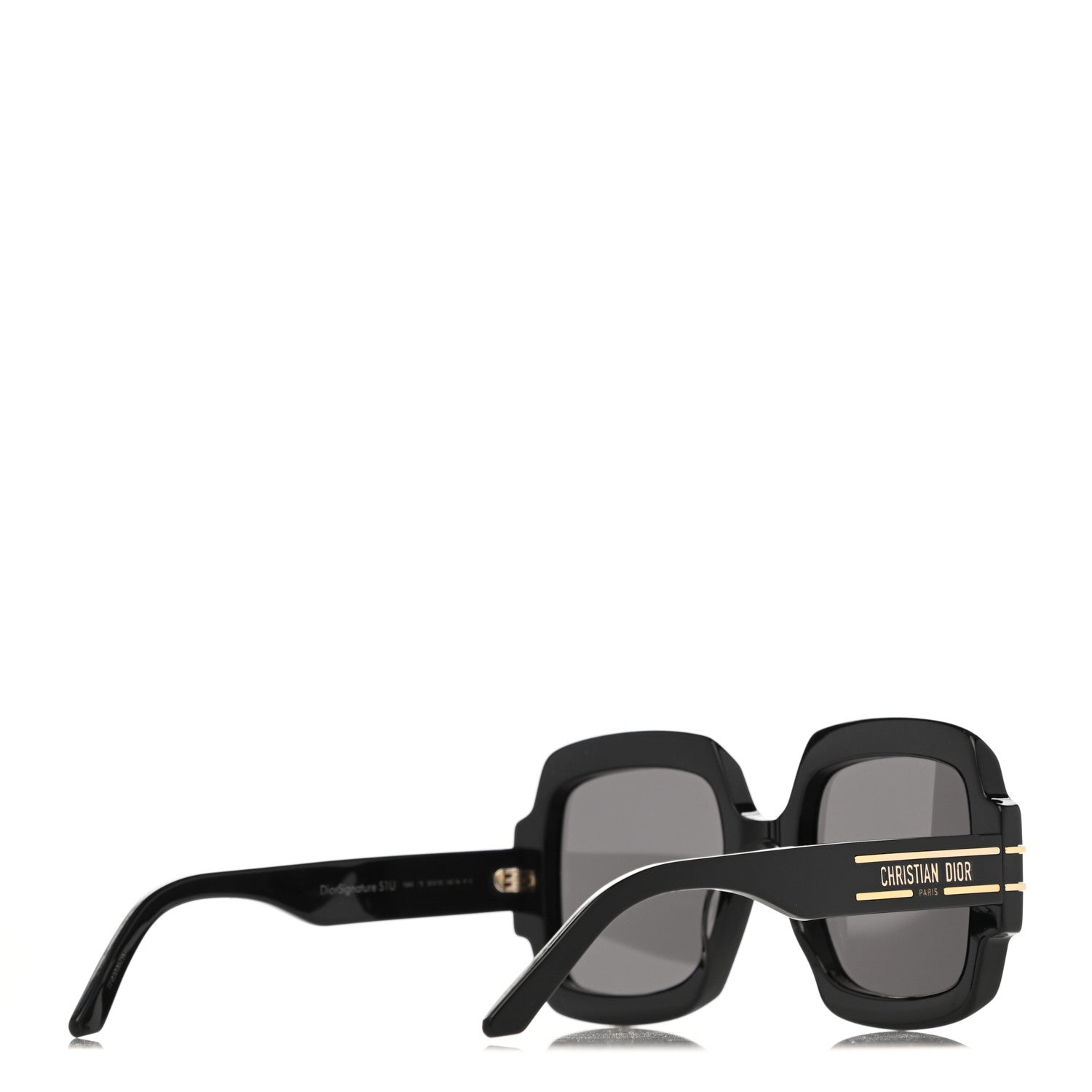 Christian Dior Acetate Diorsignature S1U Square Sunglasses Black 4 of 9