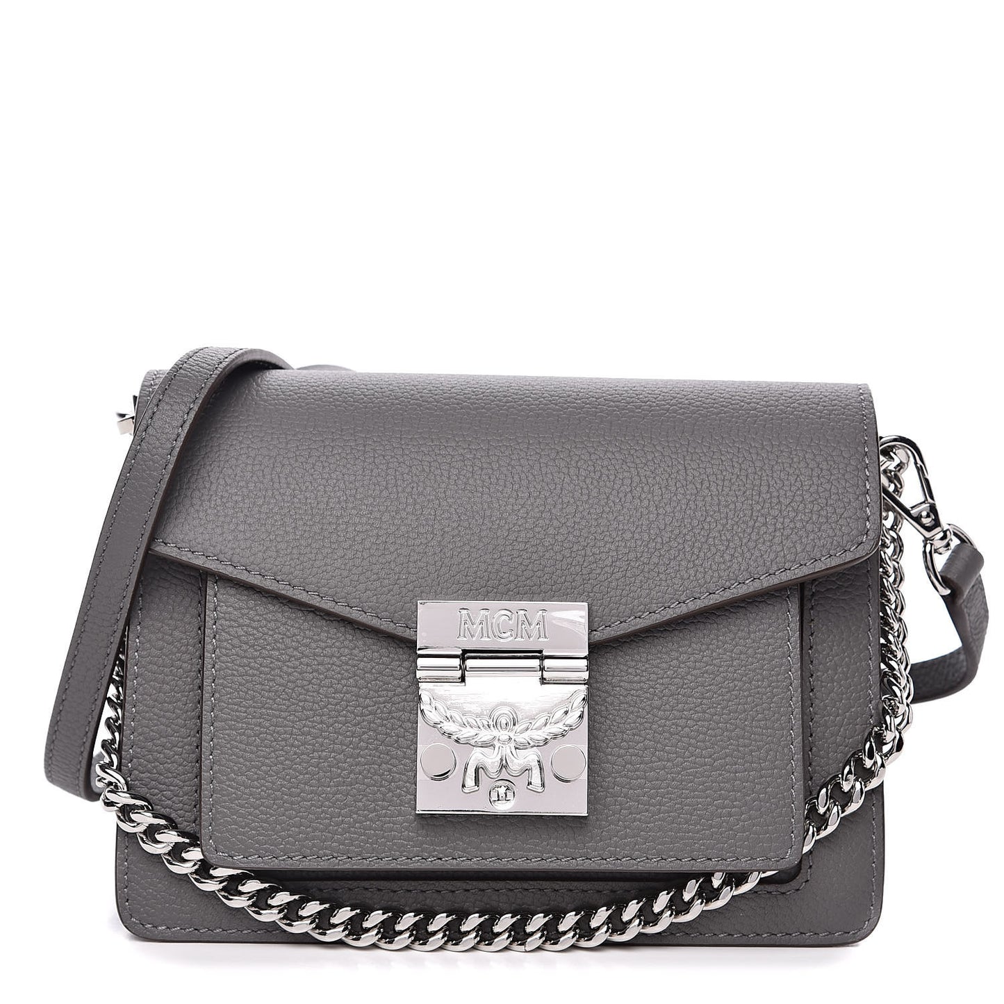 Park Avenue Calfskin Mini Patricia Crossbody Bag Charcoal