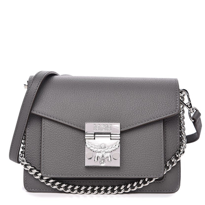 MCM Park Avenue Calfskin Mini Patricia Crossbody Bag Charcoal 1 of 9