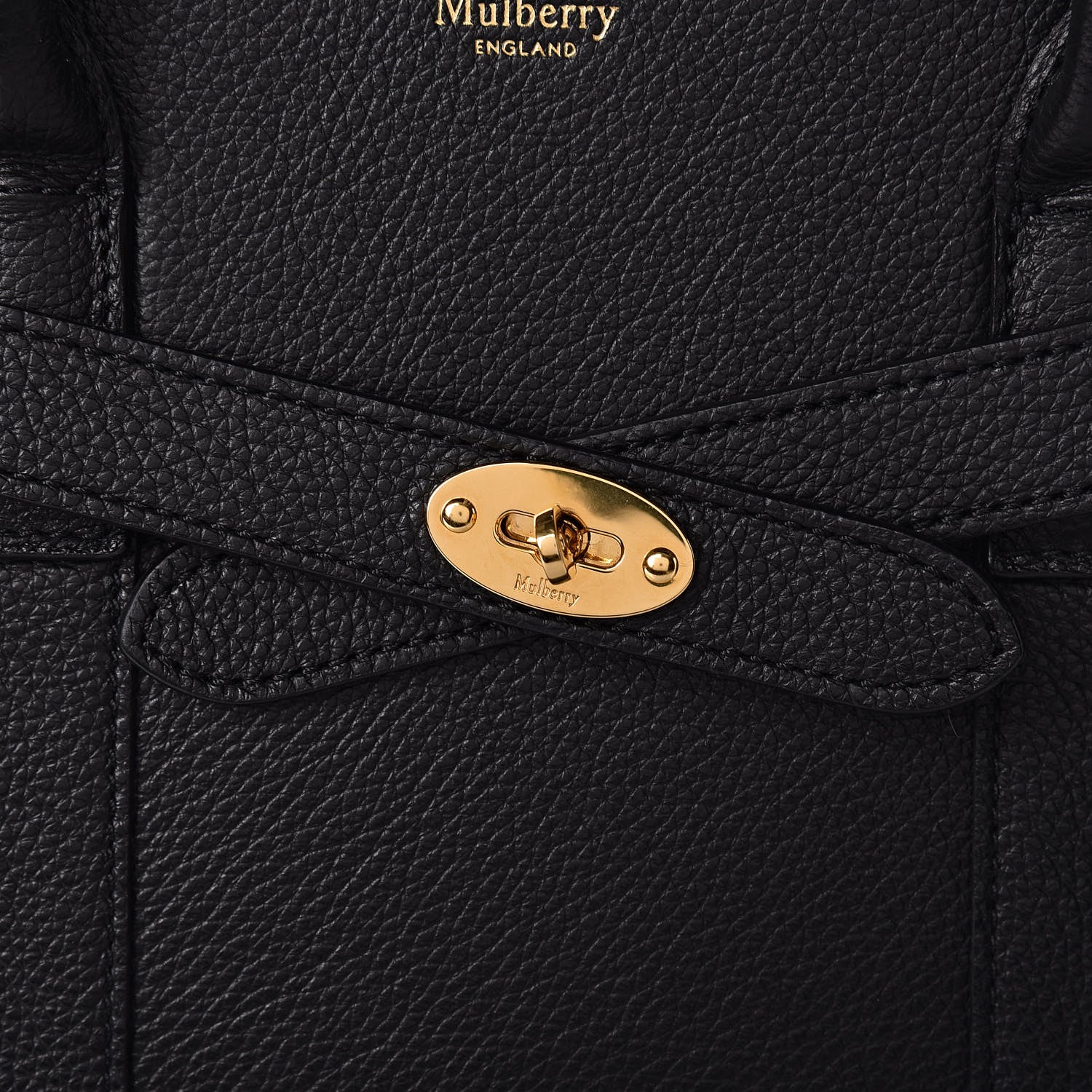 Mulberry Classic Grain Small Bayswater Zip Tote Black 13 of 13