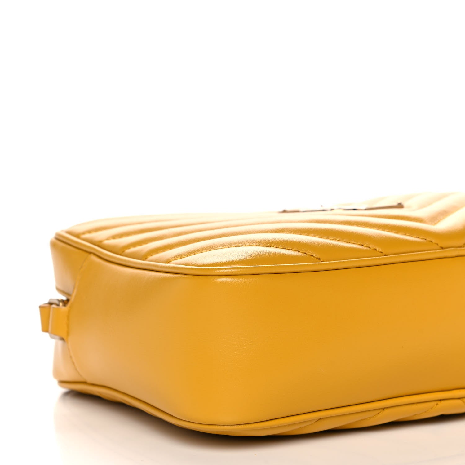 Saint Laurent Calfskin Matelasse Monogram Lou Camera Bag Safran 9 of 10