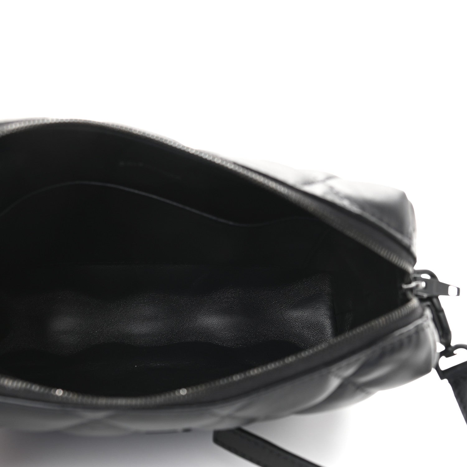 Balenciaga Nappa Calfskin Quilted Touch B Camera Shoulder Bag Black 5 of 8