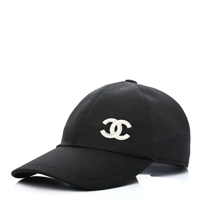 Chanel Cotton CC Cap Hat Black 1 of 8