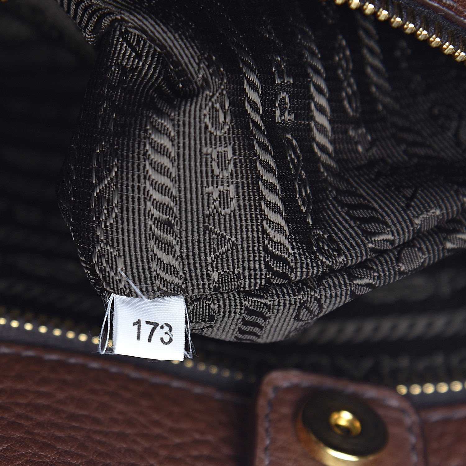 Prada Vitello Daino Shoulder Bag Bruciato 7 of 10