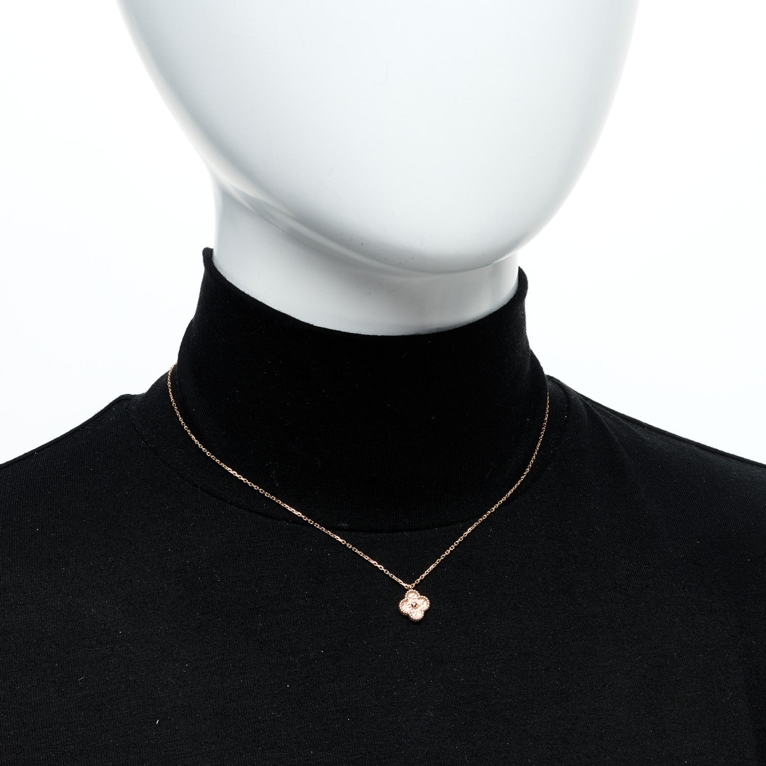 Van Cleef & Arpels 18K Rose Gold Sweet Alhambra Pendant Necklace 2 of 5