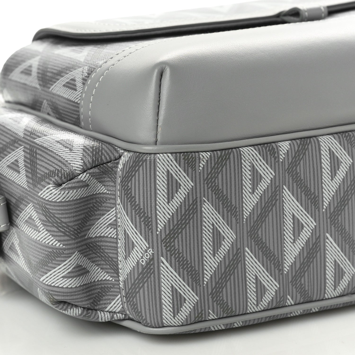 Christian Dior Coated Canvas CD Diamond Hit The Road Messenger Grey 8 of 9