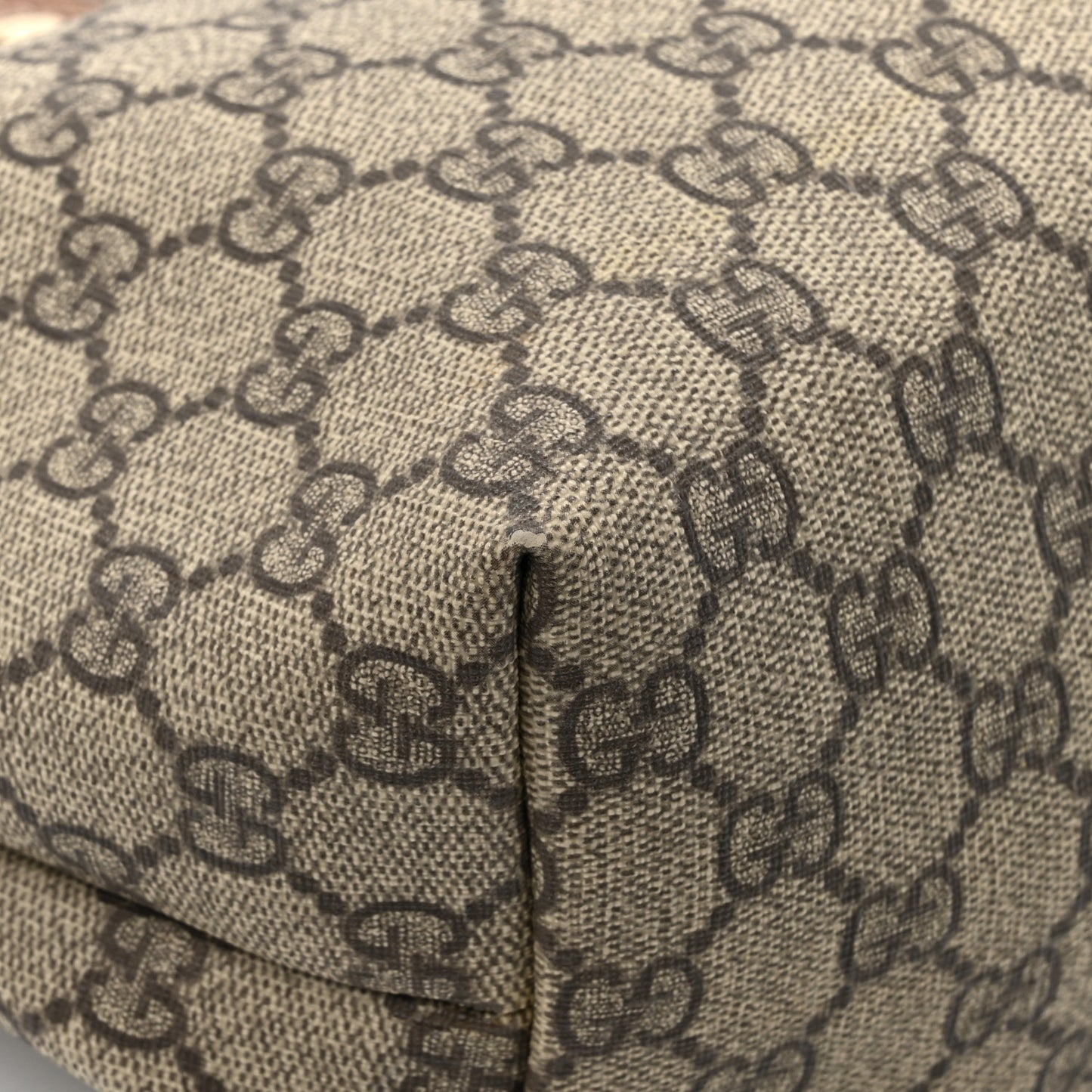 GG Plus Monogram Medium Signature Web Loop Tote Light Brown