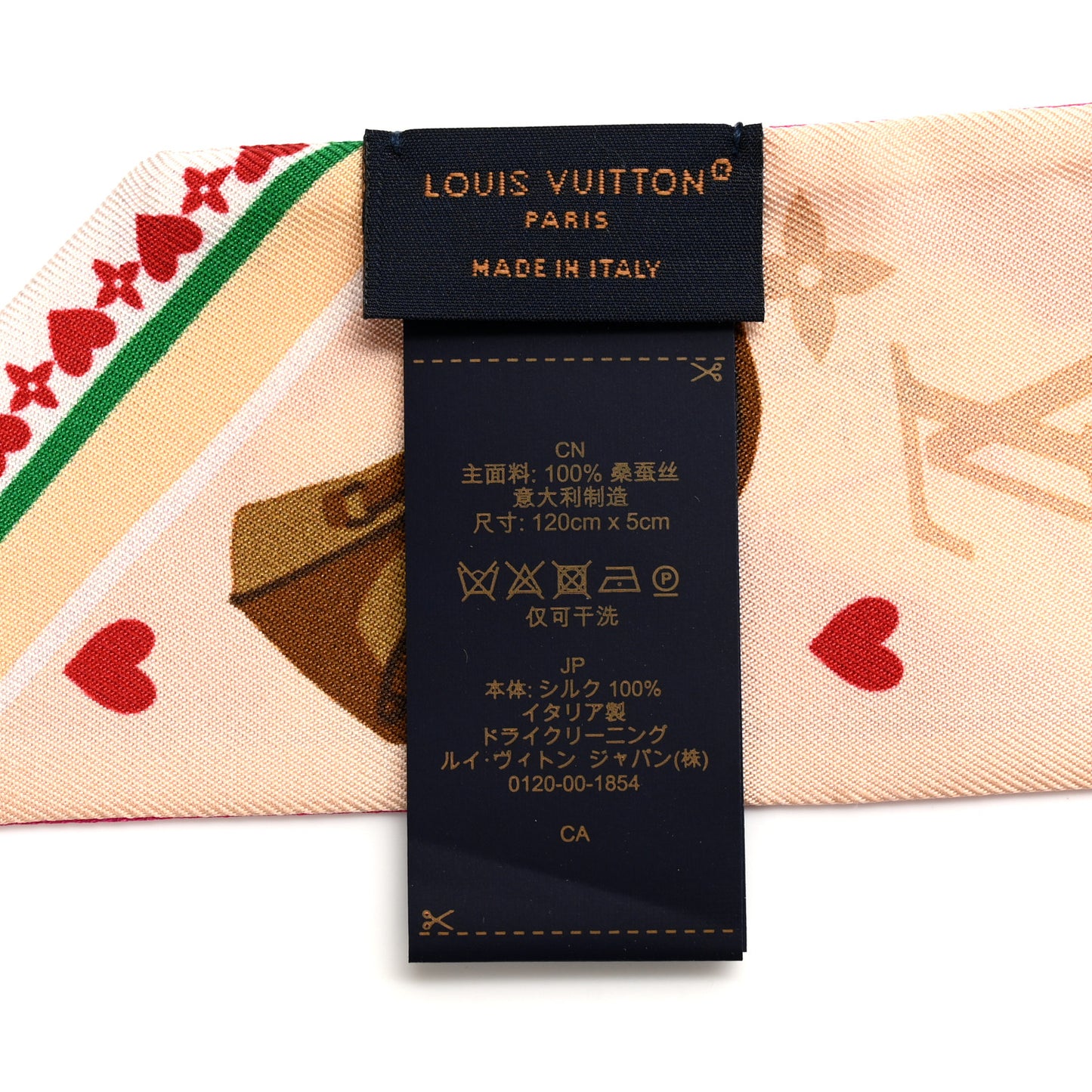 Silk Monogram LV Love Letters BB Bandeau Pink