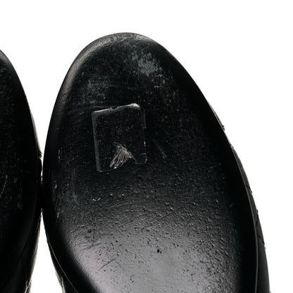 Chanel Aged Calfskin Quilted CC Cap Toe Ballerina Flats 40 Black 9 of 10