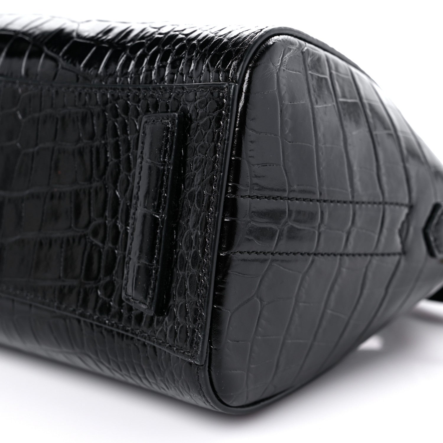 Givenchy Calfskin Crocodile Embossed Mini Antigona Black 9 of 10