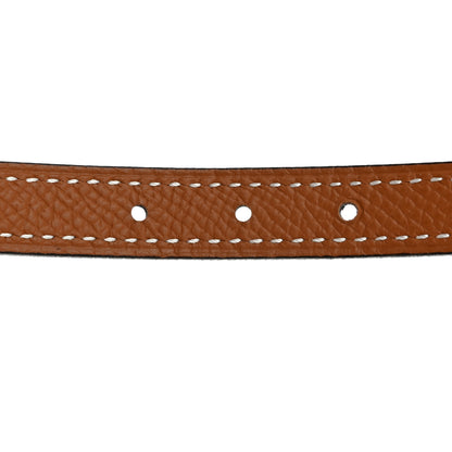 Hermes Epsom Swift 13mm Heritage Belt 95 38 Gold Black 4 of 9