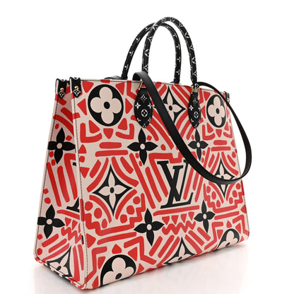 Louis Vuitton Monogram Giant Crafty Onthego GM Creme Rouge Black 3 of 11