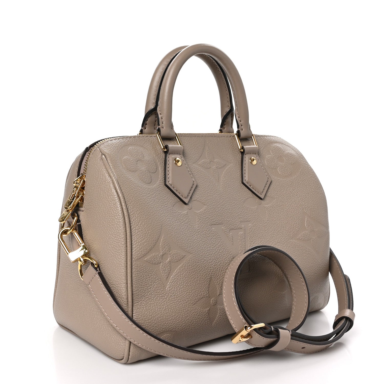 Louis Vuitton Empreinte Monogram Giant Speedy Bandouliere 25 Tourterelle 3 of 11