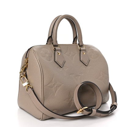 Louis Vuitton Empreinte Monogram Giant Speedy Bandouliere 25 Tourterelle 3 of 11