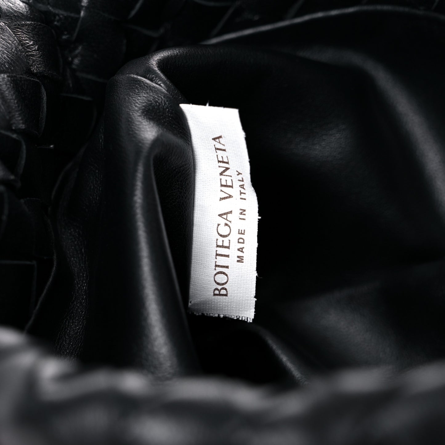 Nappa Intrecciato Mini Bulb Black