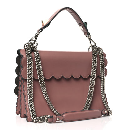 Fendi Vitello Liberty Scalloped Studded Kan I Shoulder Bag English Rose 3 of 11