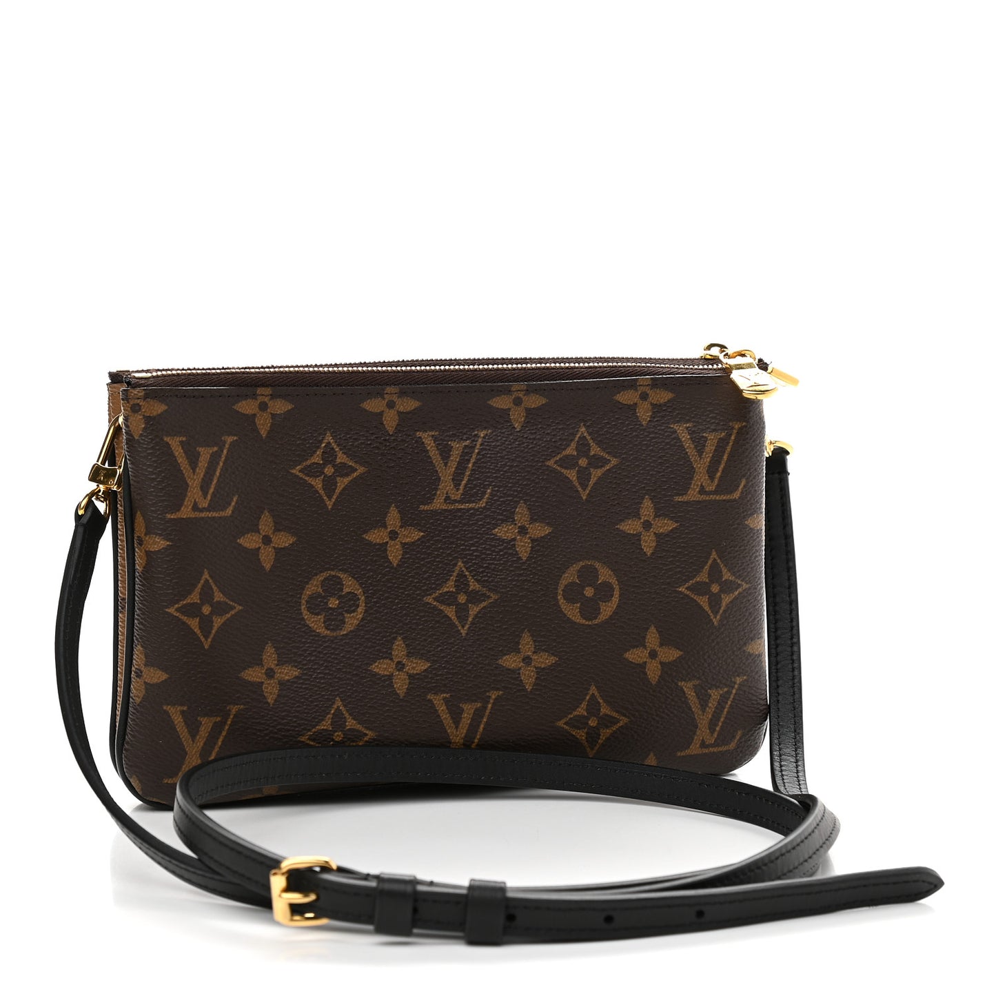 Reverse Monogram Giant Double Zip Pochette