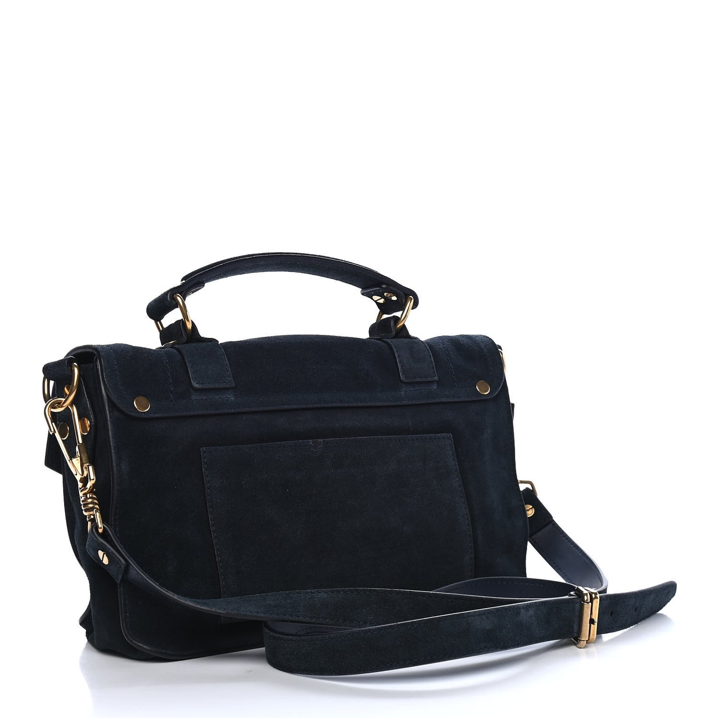 Suede Tiny PS1 Satchel Dark Navy