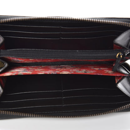 Gucci Calfskin Web Trapuntata GG Zip Around Wallet Black 7 of 9