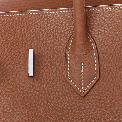 Hermes Taurillon Clemence Birkin 35 Gold 27 of 41