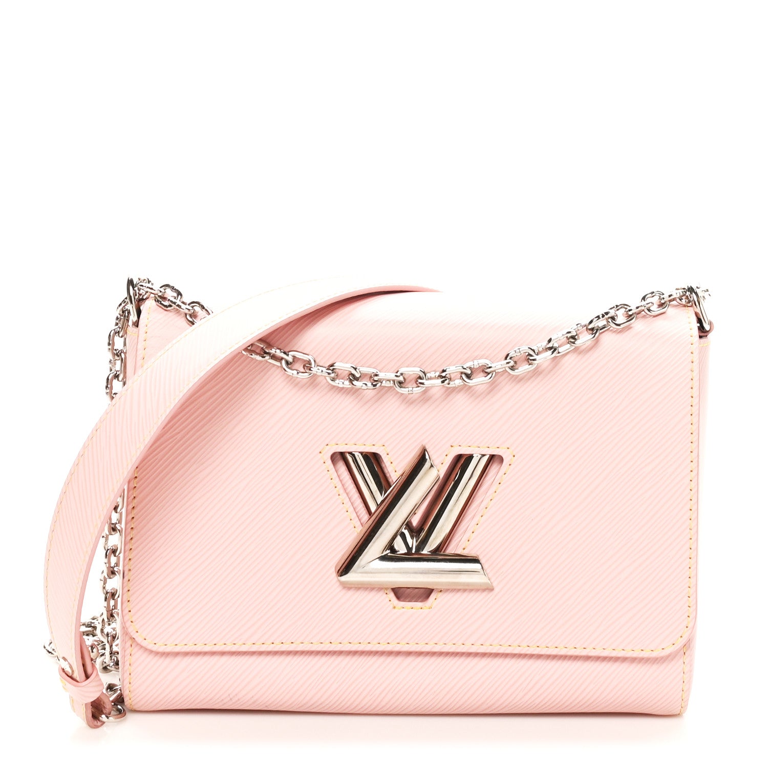 Louis Vuitton Epi Twist Shoulder Bag MM Rose Ballerine 1 of 9