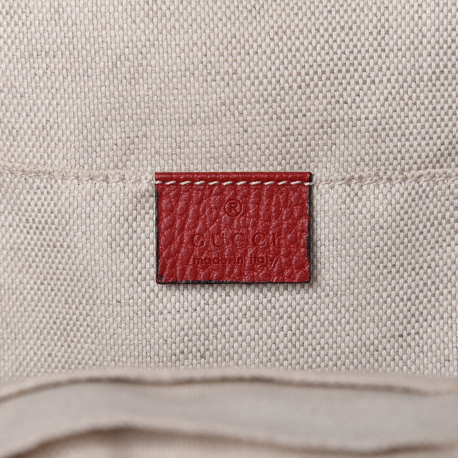 Gucci Pebbled Calfskin Soho Chain Backpack Red 6 of 10