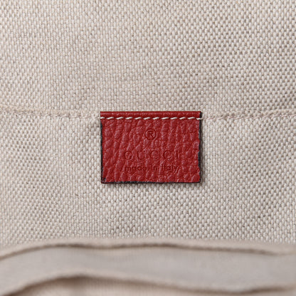 Gucci Pebbled Calfskin Soho Chain Backpack Red 6 of 10